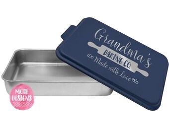 Grandmas Kitchen Personalized Cake Pan Baking Gift Funny Baking Pan For Baker Pastry Chef Gift Idea Personalized Engraved Baking Dish