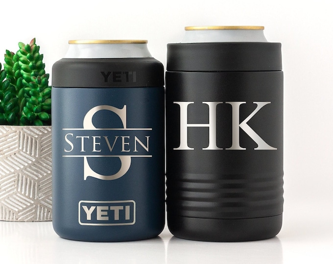 Personalized Engraved YETI Can Cooler, Groomsmen Gift