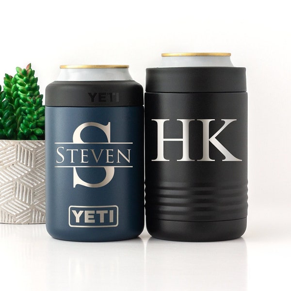 Personalized Custom Engraved YETI or Polar Camel Can Coolers for Groomsmen Proposal, Best Man Proposal, Personalized Gift, Fast Shipping