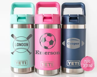 Yeti® Jr.® Kids Personalized Cup, Kids Gift, Yeti®® Water Bottle, Yeti®® Rambler Junior, Kid Tumbler, Yeti®® 12 Ounce Sports Cup