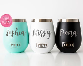 personalized yeti wine tumbler