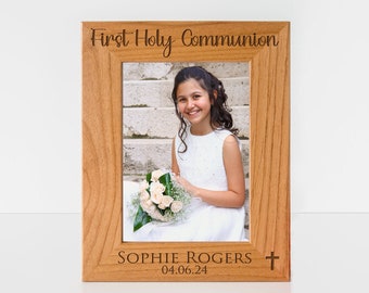 Communion Picture Frame, Personalized Gift, Religious Gifts, Catholic, Christian, SHIPS FAST