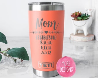 decorated yeti cups