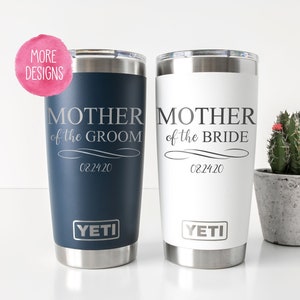 Engraved Personalized Mother of the Bride Custom Tumbler, Personalized Gift, Mother of the Groom Gift, Father of the Bride image 1