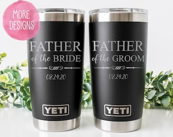 Engraved Father of the Groom or Father of the Bride Yeti® Tumbler, Personalized Gift, Polar Camel, Custom Tumbler