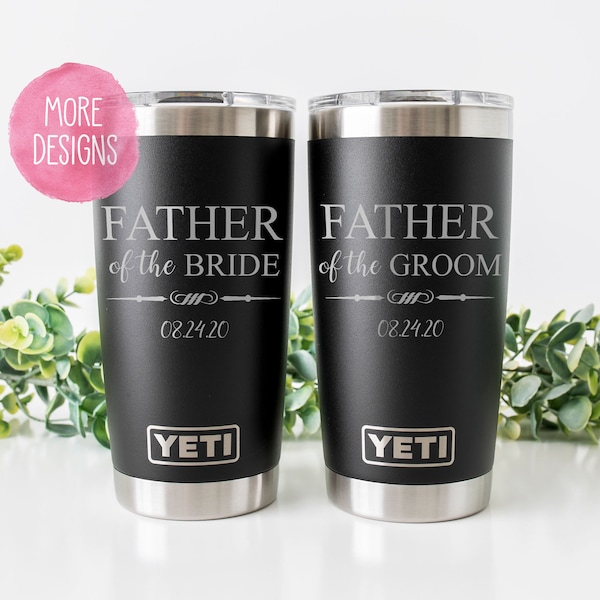 Engraved Father of the Groom or Father of the Bride Yeti® Tumbler, Personalized Gift, Polar Camel, Custom Tumbler