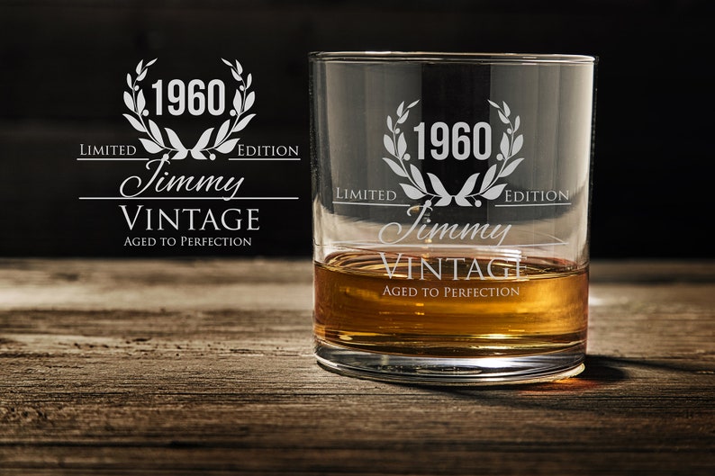 Engraved Whiskey Glass 40th Birthday Gift Established Etsy