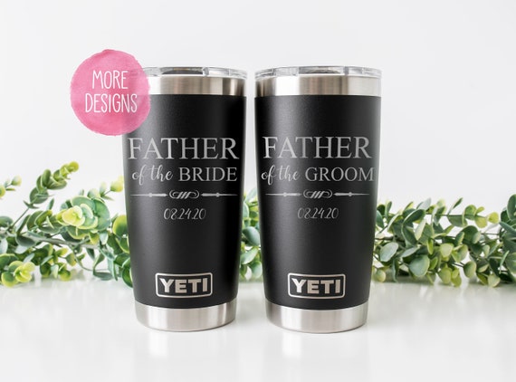 Wedding Gift 20 Oz Yeti Bride and Groom Tumbler Set, Monogrammed,  Personalized, Rambler, Engraved 