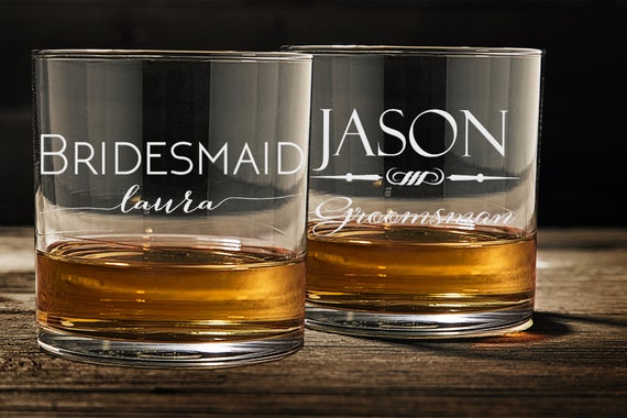 Groomsmen Gifts Personalized Whiskey Glass Custom Wedding Gifts Custom Yeti  Lowball gift for Him Personalized Gifts for Men 