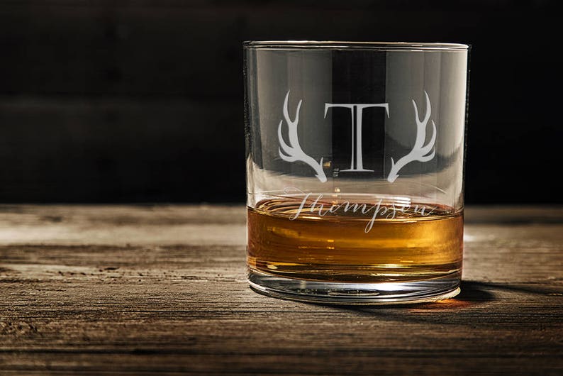 etsy whiskey glass personalized