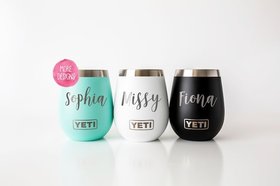 yeti wine tumbler custom