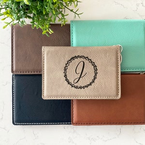 Personalized Keychain Card Holder, Monogrammed Wallet, Minimalist Wallet imagem 10