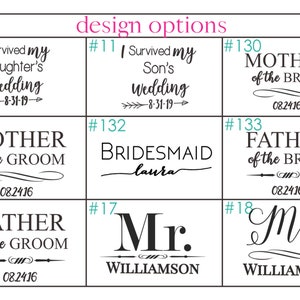 Engraved Personalized Mother of the Bride Custom Tumbler, Personalized Gift, Mother of the Groom Gift, Father of the Bride image 6