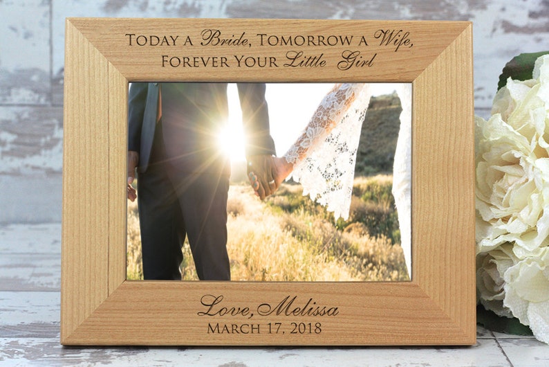 Mother of the Bride Personalized Picture Frame Parents Gift Etsy