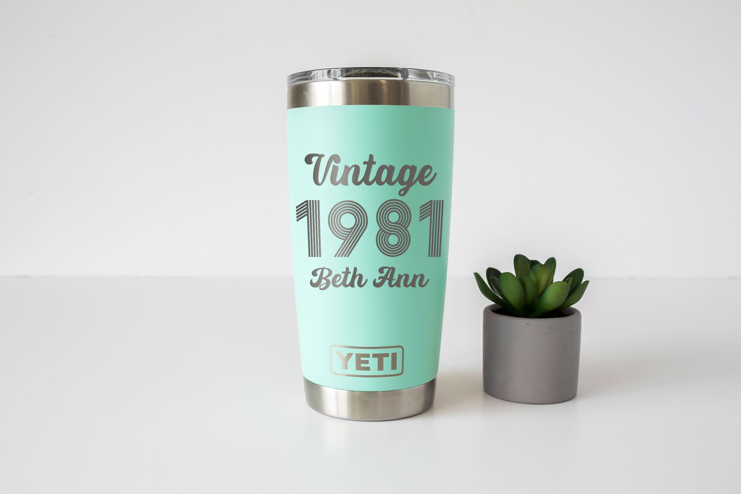 Personalized Yeti or Polar Camel Tumblers, 40th Birthday for Women,  Milestone Birthday, Vintage, Insulated Tumbler, YT116 -  Denmark