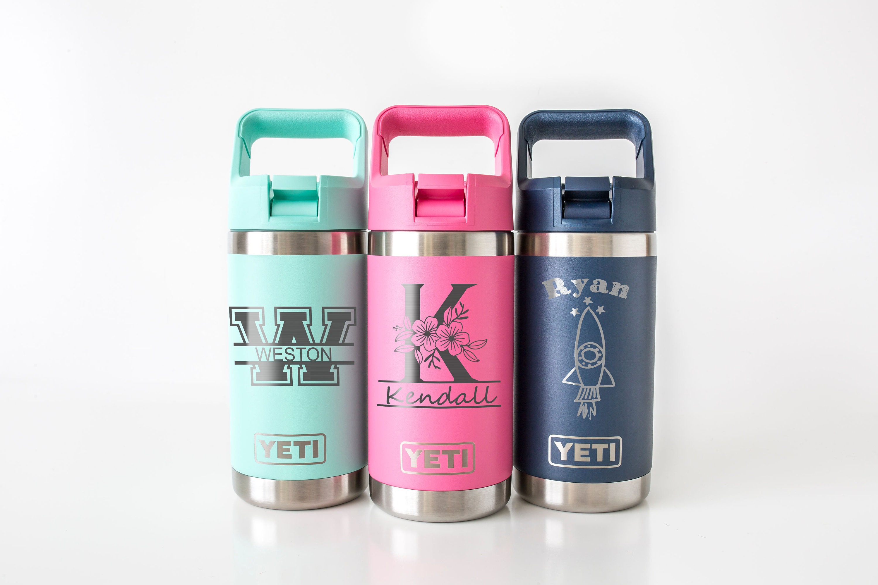 Custom kids YETI Rambler Jr., Laser engraved Kid's Tumbler – Four One Living