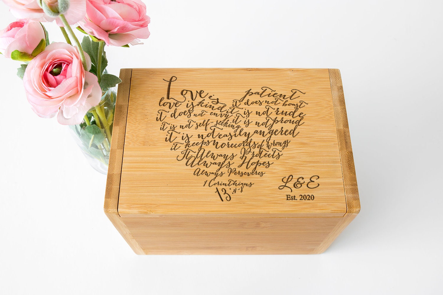 Wedding Gift Personalized Recipe Box Custom Recipe Box Etsy