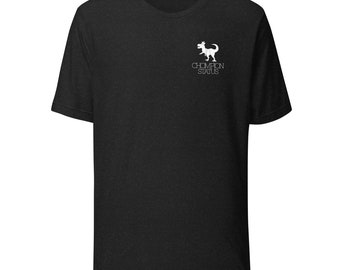 Chompion Status Standard Logo Printed & Unisex DINO KING T-Rex SHIRT, Elegant Designed Relaxed Fit Casual Wear Paleontology Tee Clothing