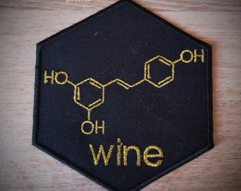 Patch Thermocollant Molecules Wine crest