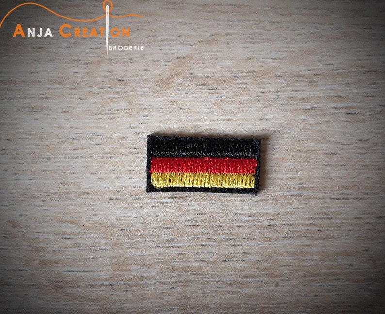Patch écusson Allemagne RFA à Repasser - Drapeau Allemand, Multicolore, Textile