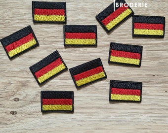 Petit Écusson, patch à coudre ou à coller Drapeau allemand Allemagne 3 cm de large