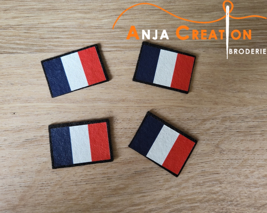 U24 Écusson Thermocollant Drapeau De La République Du