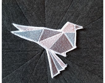 Patch patch wall lamp Origami Bird Gray
