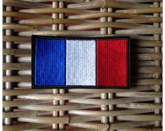 Badge, patch to sew or glue French flag 4cm wide
