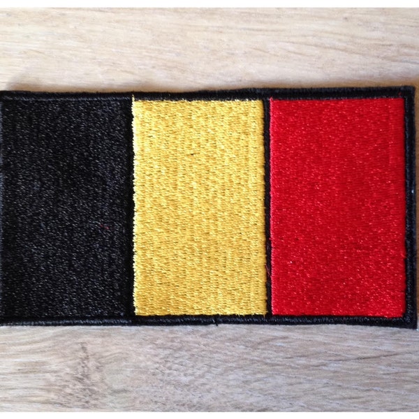 Patch Belgique Belgium écusson Patche Drapeau Belge 70 X 45 Mm à - Foto 4