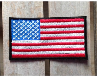 US Flag Patch - Black Border