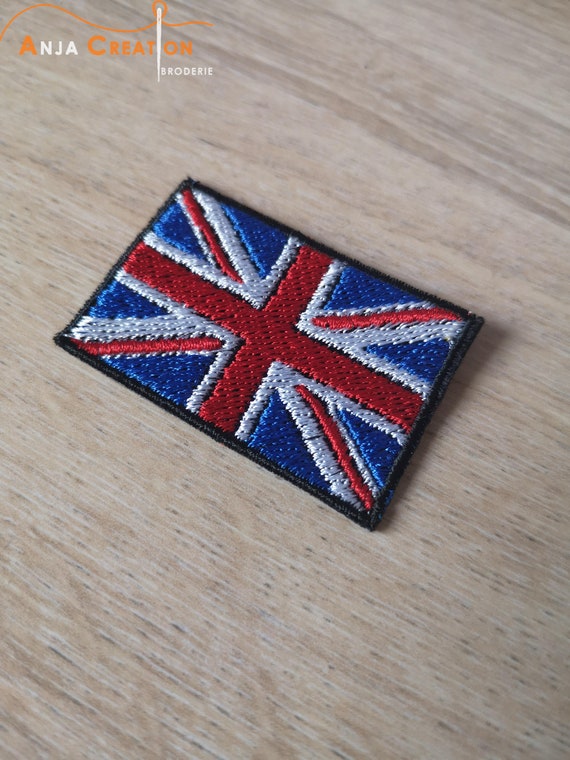 Union Jack British Flag Embroidered Patch - Iron On / Sew On For Jackets & Bags