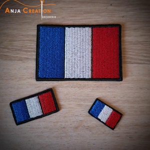 Écusson Patch à coudre ou à coller Drapeau Français 2 cm de large image 2