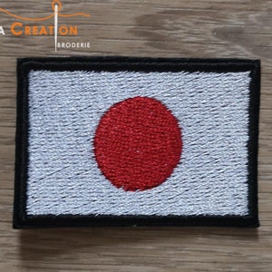 Iron-on patch, patch to sew or stick Japan flag 5cm image 3