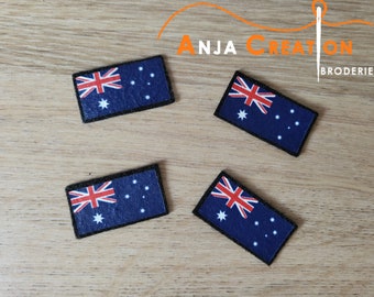 Petit Ecusson patch Drapeau Australie Australien thermocollant Made in France Personnalisation Customisation 3cm