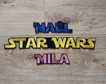 Star Wars theme first name lettering