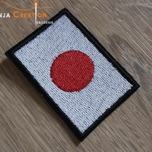 Écusson thermocollant, patch à coudre ou à coller Drapeau Japon 5cm image 4