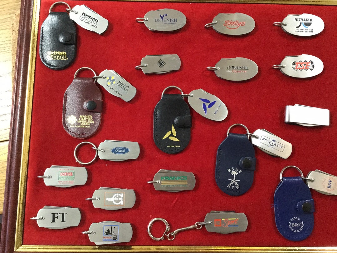 Company Display of Sheffield Made Key Rings - Etsy