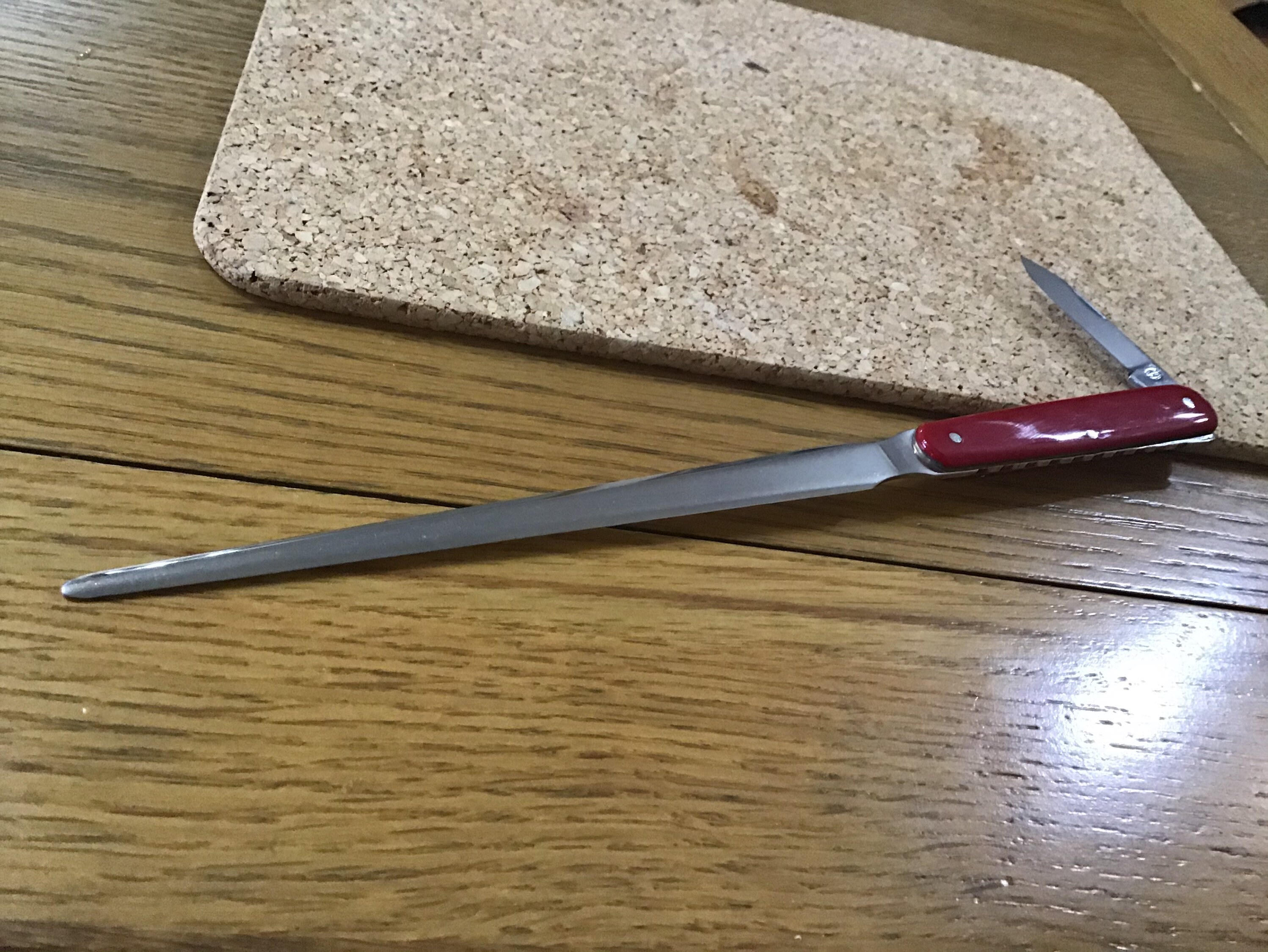 Sheffield made desk knife letter opener red zylo plastic Etsy
