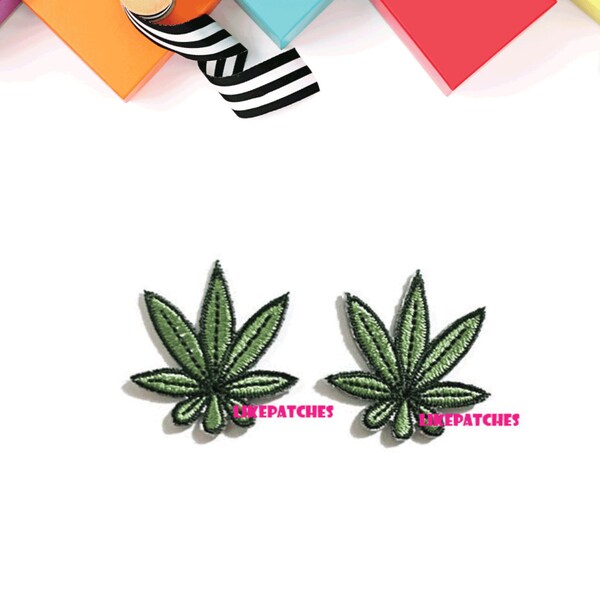 Iron On Patch Set 2 Pieces. Weed Reggae Patches Weed Gifts Cute Patches Weed Patch Iron On Patch Pack Applique Iron On Appliques