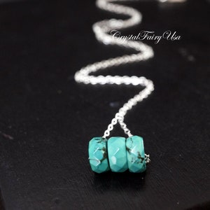 Turquoise Bar Choker: 925 Sterling Silver Necklace