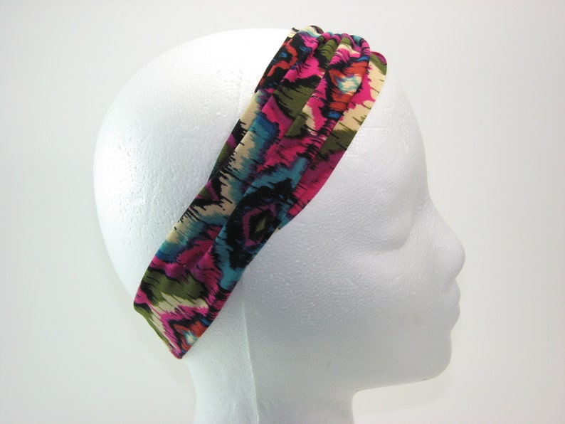 Abstract Polyester Spandex Headband Nonslip Comfortable Etsy