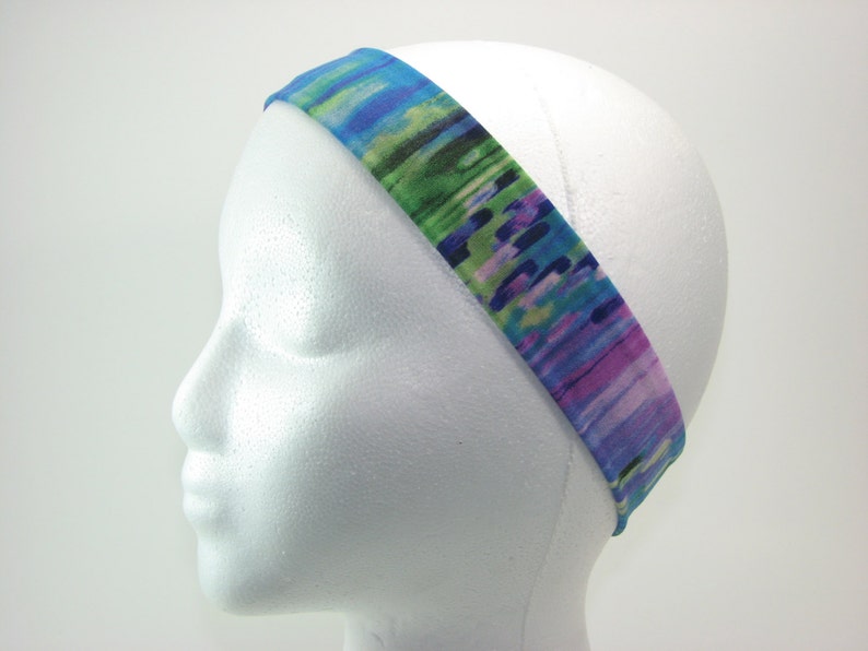 Watercolor Polyester Spandex Headband Nonslip Comfortable Etsy