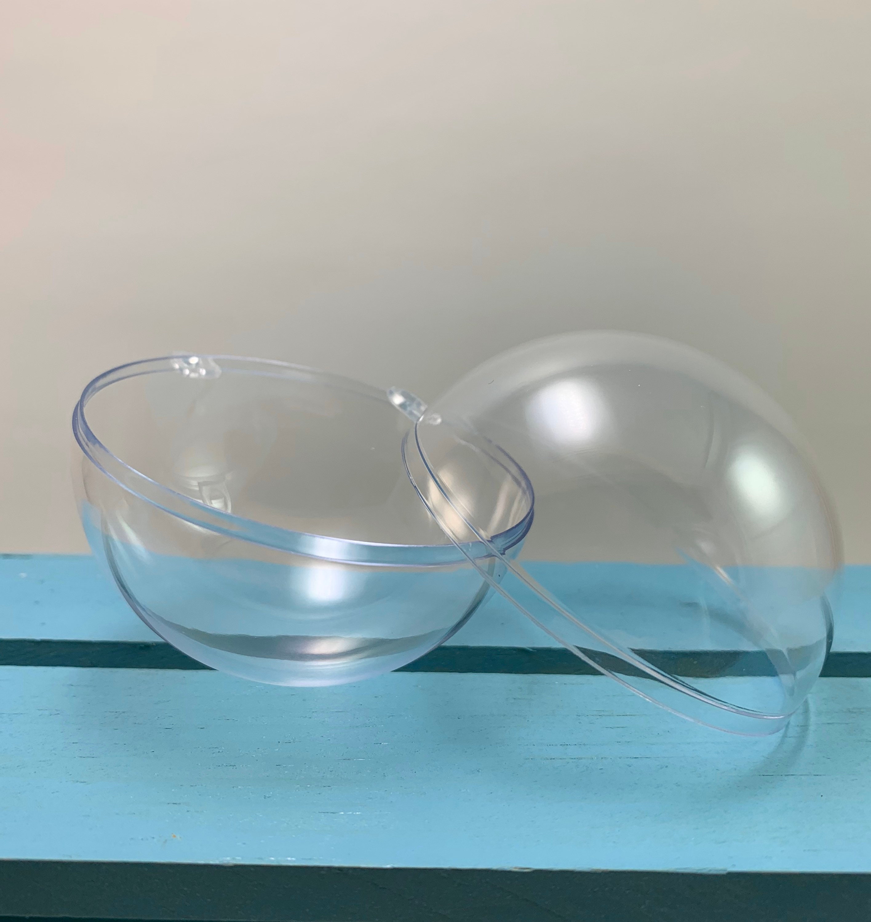 Bath Bomb Container. Two piece clear plastic round snap Etsy.de