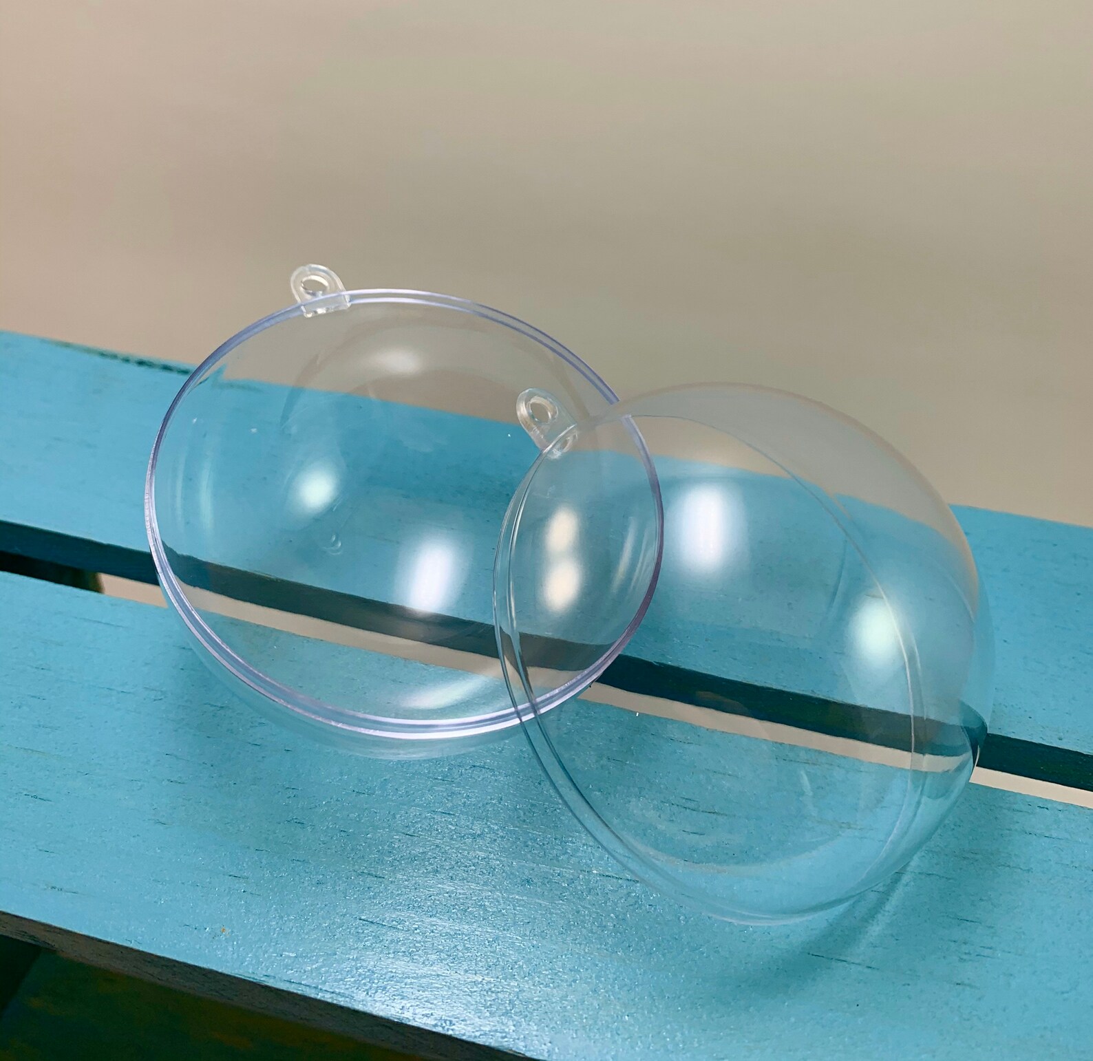 Bath Bomb Container. Two piece clear plastic round snap Etsy.de