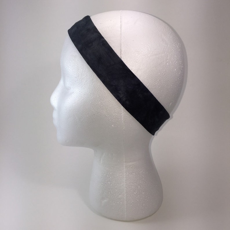 Navy & Grey Polyester Spandex Headband Nonslip Etsy