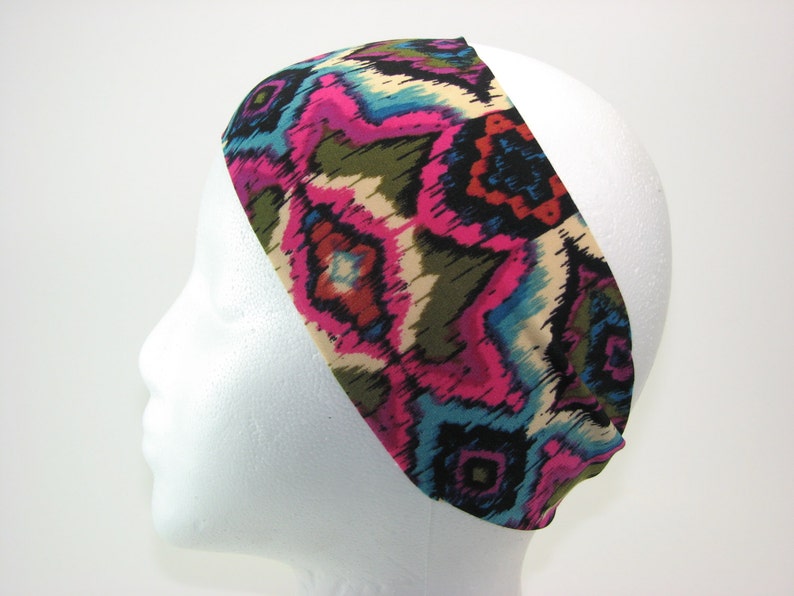 Abstract Polyester Spandex Headband Nonslip Comfortable Etsy