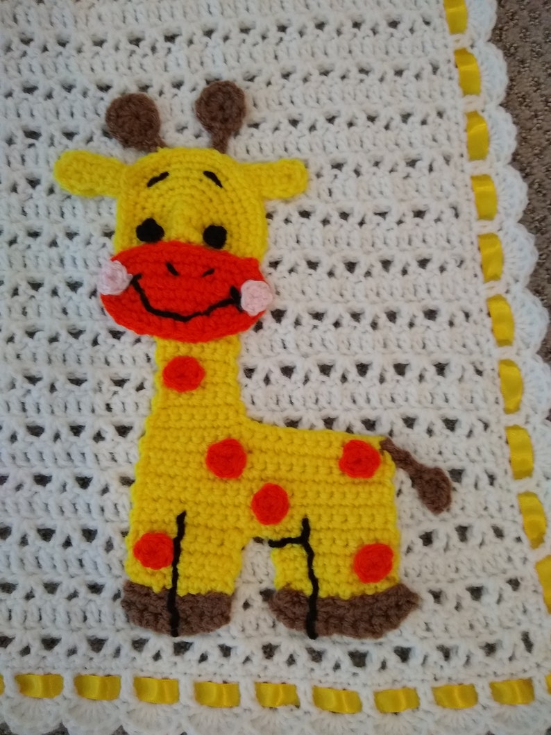 Gender Neutral Baby with Giraffe Baby Blanket Yellow Baby Etsy