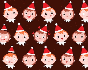 28 Christmas elves emojis