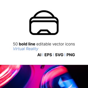 50 Virtual-Reality-Symbole