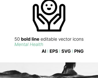 50 mental health icons